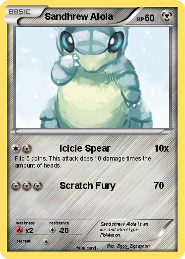 Pokemon Sandhrew Alola