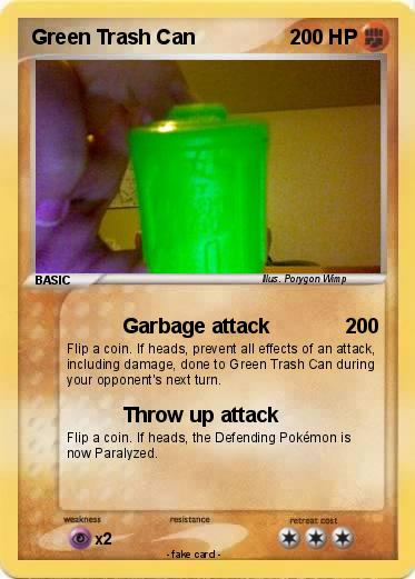 Pokemon Green Trash Can