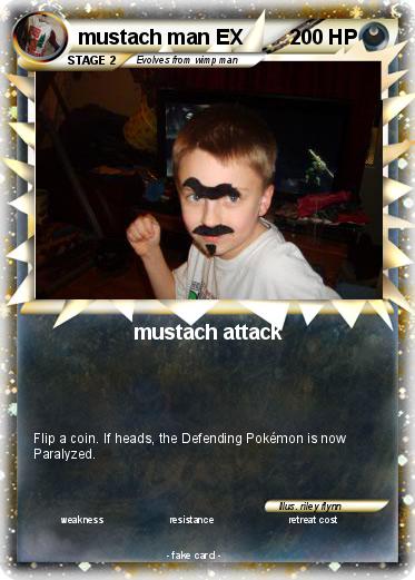 Pokemon mustach man EX