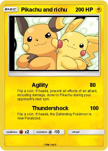 Pokemon Pikachu and richu