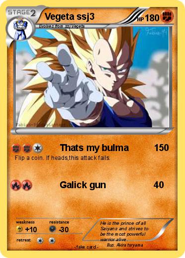 Pokemon Vegeta ssj3