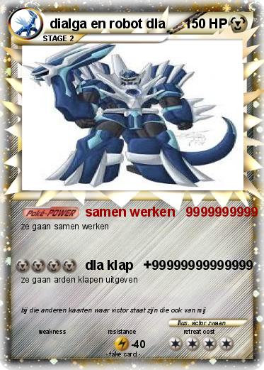 Pokemon dialga en robot dla