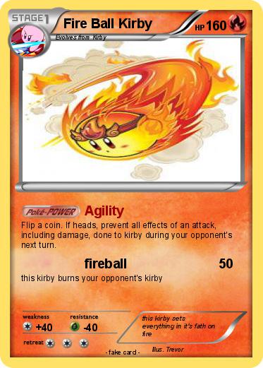 Pokemon Fire Ball Kirby
