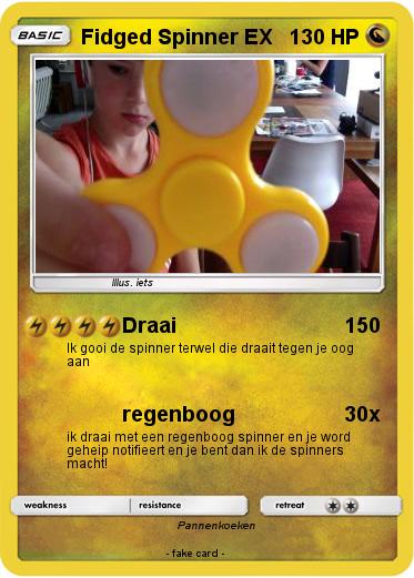 Pokemon Fidged Spinner EX