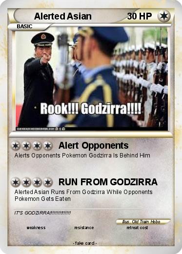 Pokemon Alerted Asian