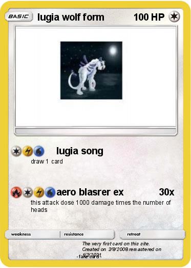 Pokemon lugia wolf form