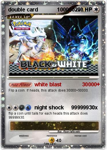 Pokemon double card             100000