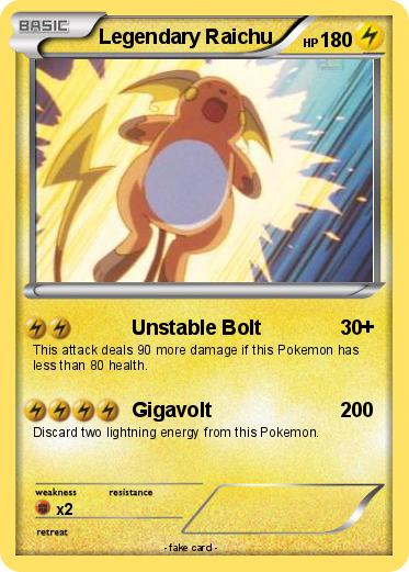 Pokemon Legendary Raichu