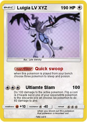 Pokemon Luigia LV XYZ