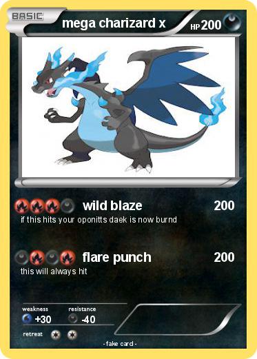 Pokemon mega charizard x