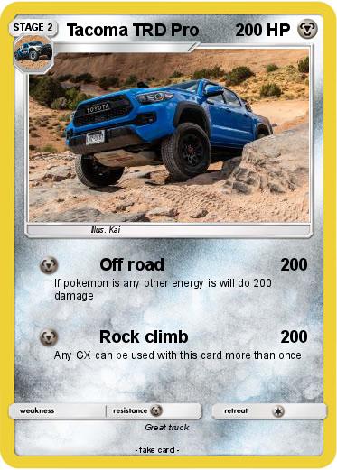 Pokemon Tacoma TRD Pro