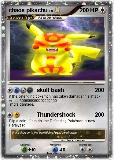 Pokemon chaos pikachu