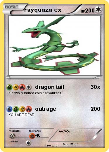 Pokemon rayquaza ex