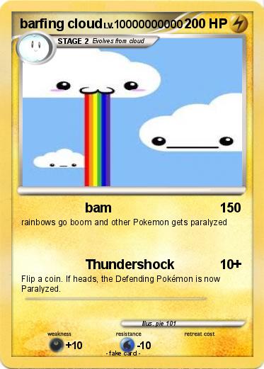 Pokemon barfing cloud