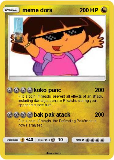 Pokemon meme dora