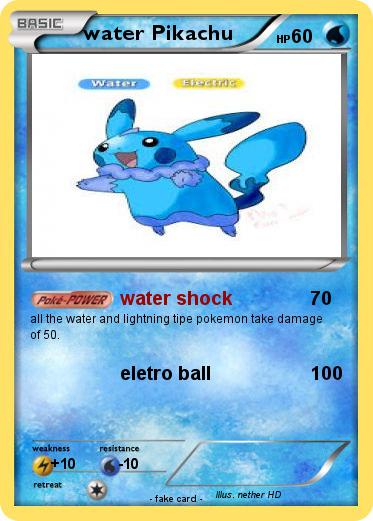 Pokemon water Pikachu