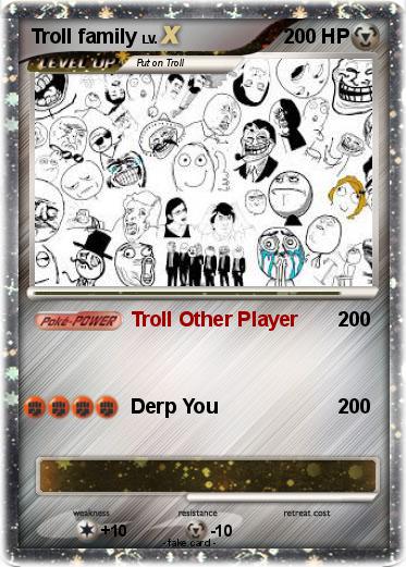 Pokemon Troll family
