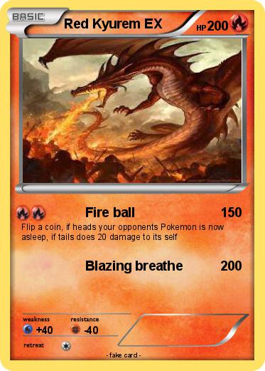 Pokemon Red Kyurem EX