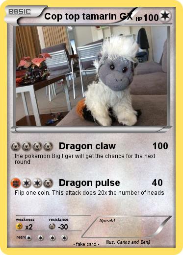 Pokemon Cop top tamarin GX