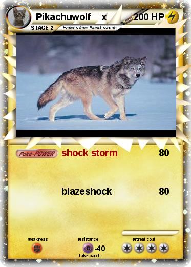 Pokemon Pikachuwolf    x