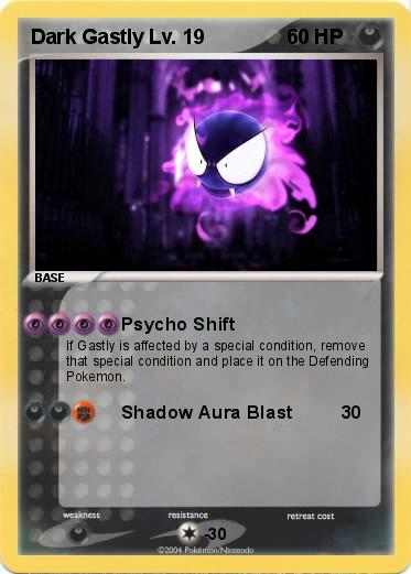 Pokemon Dark Gastly Lv. 19