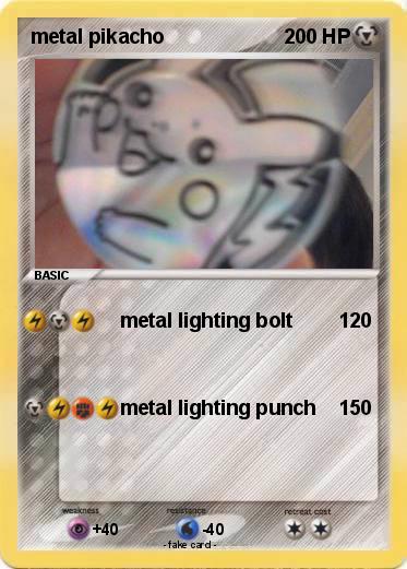 Pokemon metal pikacho