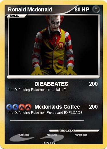 Pokemon Ronald Mcdonald