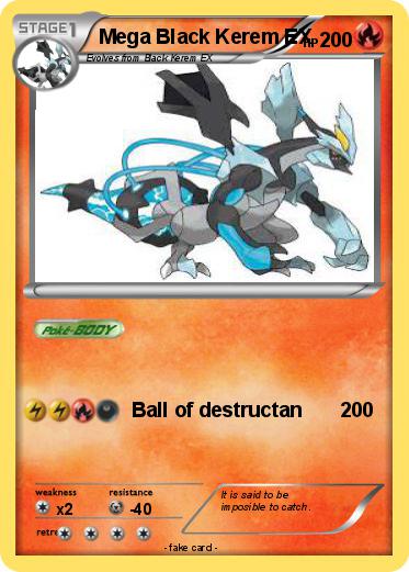 Pokemon Mega Black Kerem EX