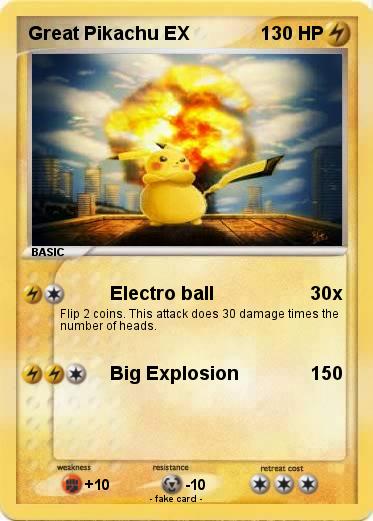 Pokemon Great Pikachu EX