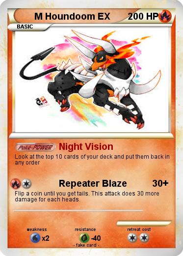 Pokemon M Houndoom EX