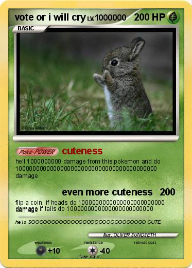 Pokemon vote or i will cry