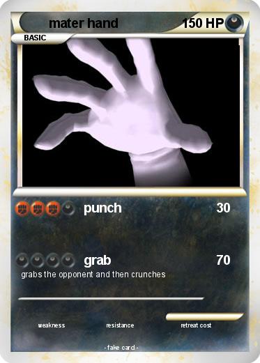 Pokemon mater hand