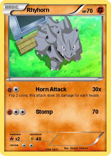 Pokemon Rhyhorn