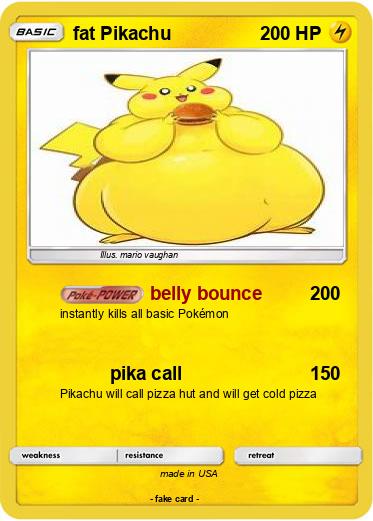 Pokemon fat Pikachu