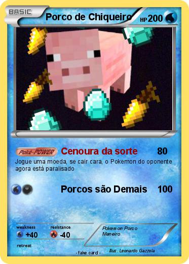Pokemon Porco de Chiqueiro
