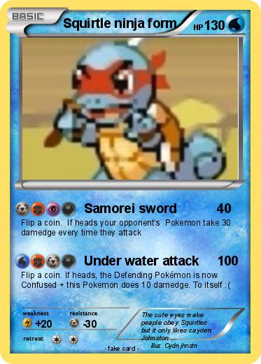 Pokemon Squirtle ninja form