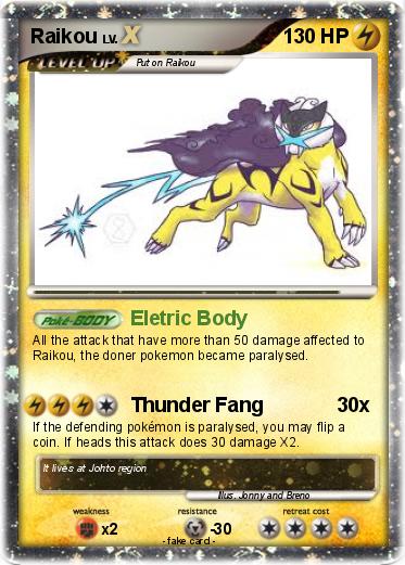 Pokemon Raikou