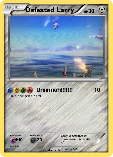 Pokemon Defeated Larry