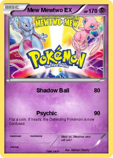 Pokemon Mew Mewtwo EX