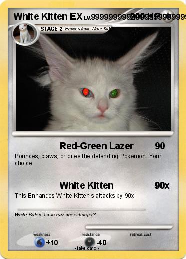 Pokemon White Kitten EX