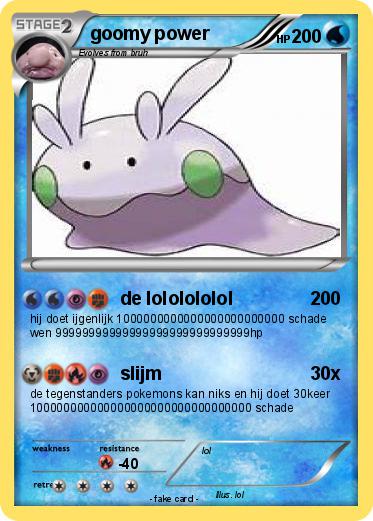 Pokemon goomy power