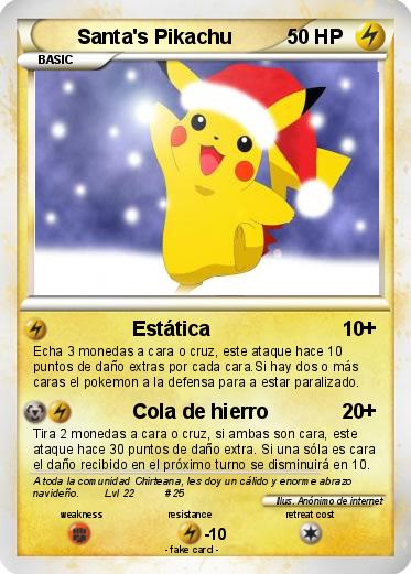 Pokemon Santa's Pikachu