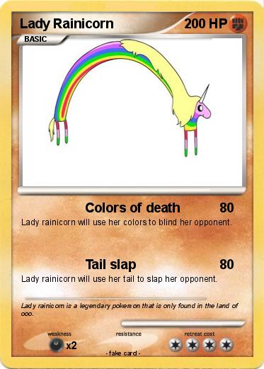 Pokemon Lady Rainicorn