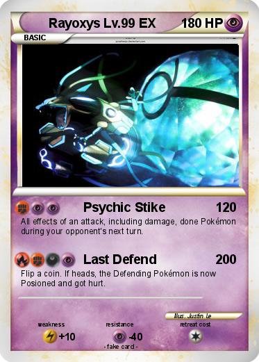 Pokemon Rayoxys Lv.99 EX
