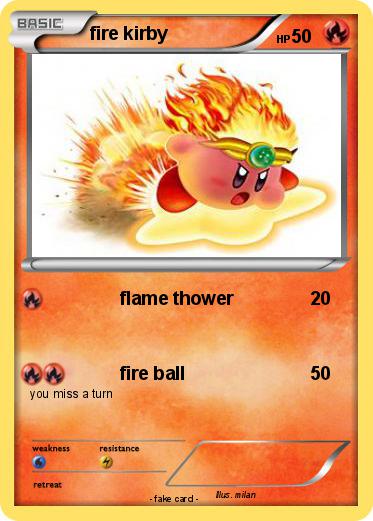 Pokemon fire kirby