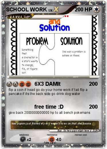 Pokemon SCHOOL WORK