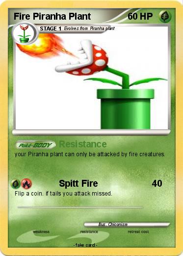 Pokemon Fire Piranha Plant