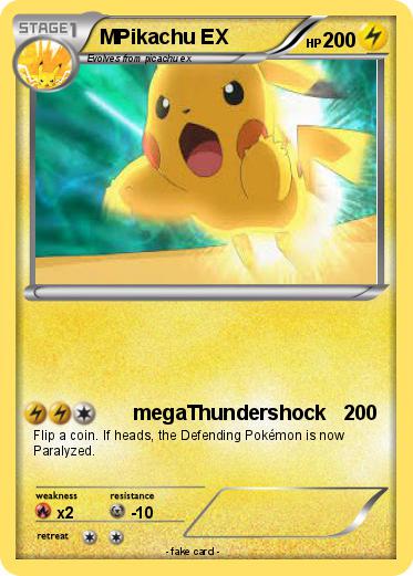 Pokemon MPikachu EX