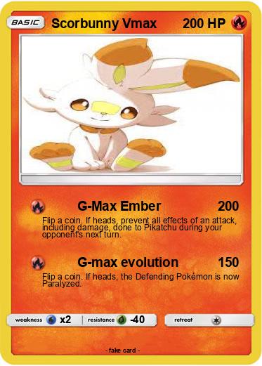 Pokemon Scorbunny Vmax