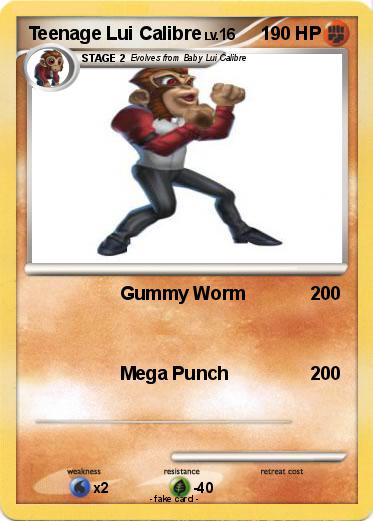 Pokemon Teenage Lui Calibre